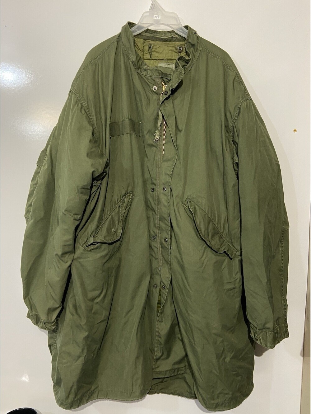 Mens USA MILITARY Vintage Extreme Cold Weather M-65 Fishtail Parka Jacket Sz XL
